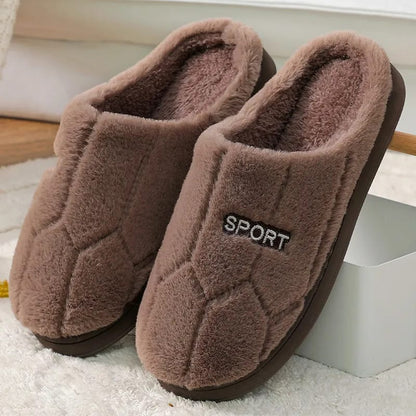 2025 new winter cotton slippers warm Thicked Anti-slip indoor cotton shoes for men